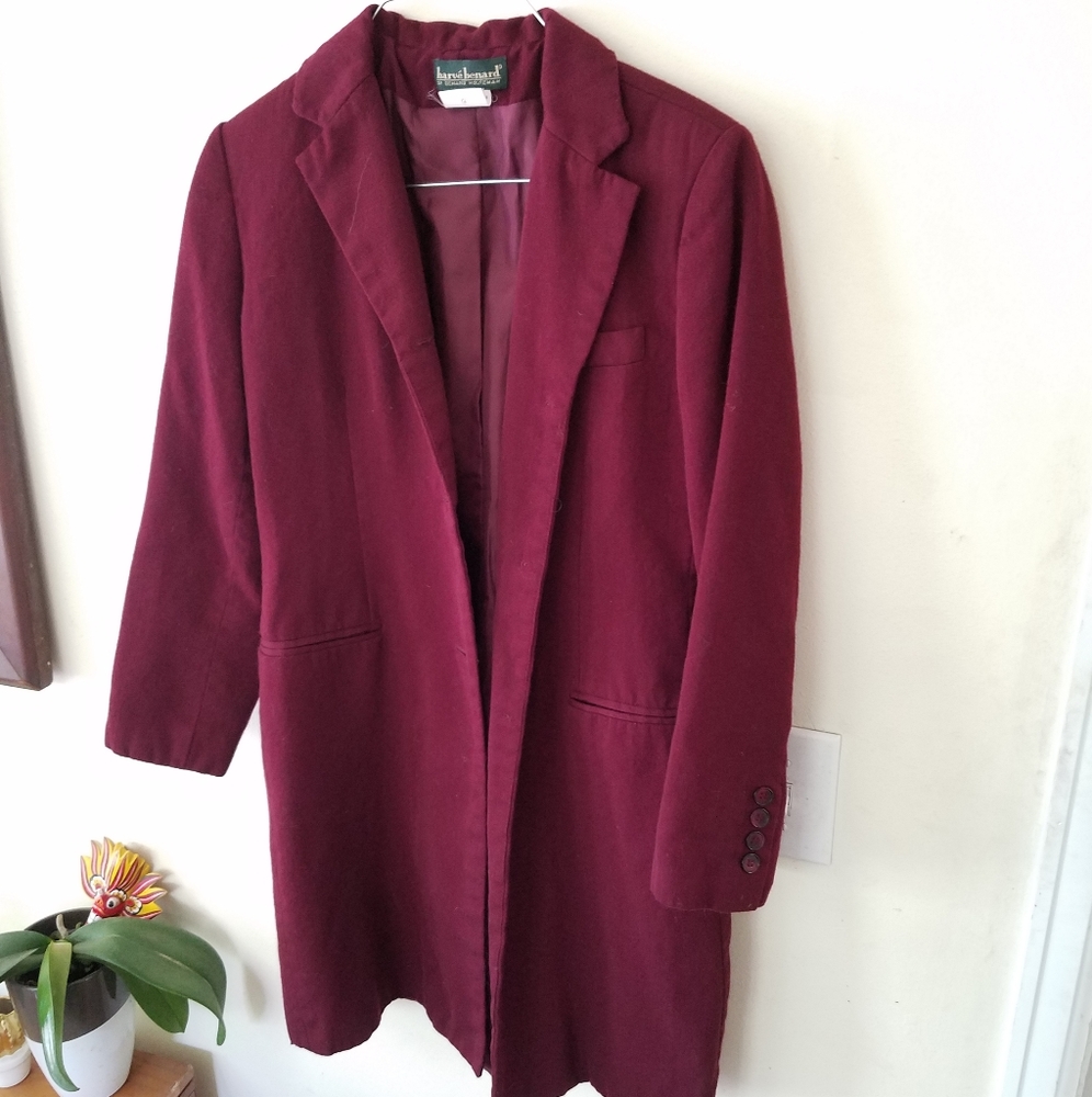 Harve Benard Long Maroon Blazer *Fixer-upper!